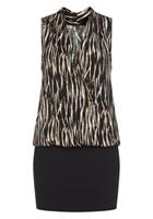 Vivance Mini-jurk met bedrukt bovenstuk, elegante blousejurk, zomerjurk