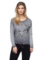 Decay Langarmshirt mit tollem Animalprint