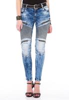 Cipo & Baxx Slim-fit-Jeans im modernen Biker-Style