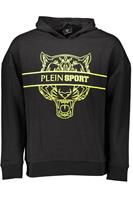 Plein Sport Tiger Sjabloon Logo Zwarte Hoodie