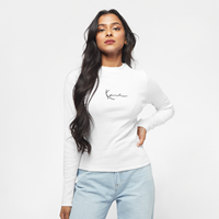 karlkani Karl Kani Frauen Longsleeve Small Signature Rib in weiß