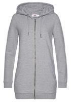 Flashlights Sweatvest in een lang model met een rits