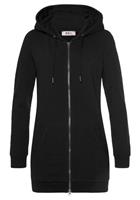 Flashlights Sweatjacke in langer Form mit Zipper