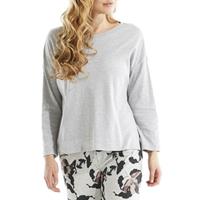 Damella Greymelange Flower Top 