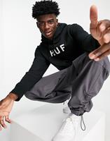 HUF Essentials Og Logo Herenhoodie Zwart