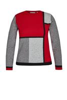 Rabe Rundhalspullover Pullover rot Damen 