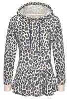 Lascana Hoodie met ruches, loungepak, hoodie