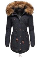 Marikoo Wintermantel »La Viva Prc« stylischer Winterparka mit abnehmbarem Kunstfell