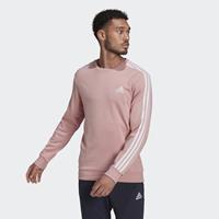 adidas Essentials French Terry 3 Stripes Sweatshirt rosa/weiss GrÃ¶ÃŸe XL