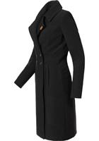 Navahoo Wintermantel »Wooly« edler Damen Trenchcoat in Wollmantel-Optik