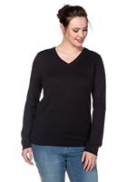 Sheego V-Ausschnitt-Pullover, aus Feinstrick