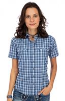 OS-Trachten Bluse 441000-3877-48 jeansblau