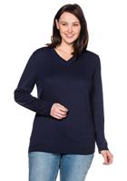 Sheego V-Ausschnitt-Pullover, aus Feinstrick