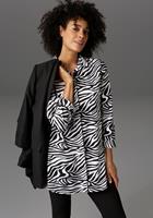 Aniston Casual Longbluse, im Zebra-Steifen-Look