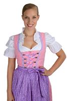 Edelnice Midi Dirndl rosa flieder mit weißen Streublümchen