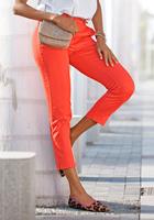 Vivance Chino in klassieke basic pasvorm, stoffen broek, business look (Met riem in leer-look)
