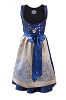 Edelnice Midi Dirndl 2-teilig royalblau gold