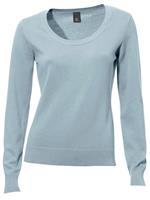 Pullover met ronde hals in bleu van Linea Tesini