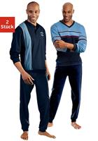 le jogger Pyjama Pyjama voor heren in lange vorm (4-delig, Set van 2)