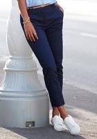 Vivance Chino in klassieke basic pasvorm, stoffen broek, business look (Met riem in leer-look)