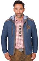 Spieth & Wensky Trachten Strickjacke DAKAR jeansblau