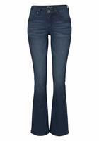 Arizona Bootcut jeans Shaping bootcut, contraststiksels, used-look-wassing, lage taille