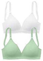 Petite fleur Soft-bh zonder beugels, in een mooie driehoeksvorm (2-delig, Set van 2)