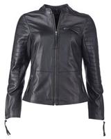 JCC Outdoorjacke »DI-002« Lederjacke im trendigem Bikerstil