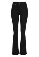 Arizona Bootcut jeans Ultra Stretch uitlopende pasvorm, used-wassing, hoge taille