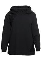 Sheego by Joe Browns Sweatshirt mit Spitzeneinsätzen