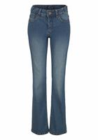 Arizona Bootcut-Jeans "Bund mit seitlichem Gummizugeinsatz", High Waist