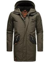 Stone Harbour Wintermantel »Ragaan« modischer Herren Winterparka mit Teddyfell Futter