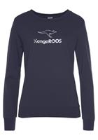 Kangaroos Sweatshirt mit Kontrastfarbenem Logodruck