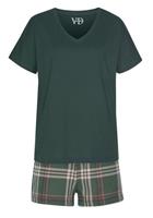 Vivance Dreams Shortama Elastische tailleband in smok-look (2-delig, 1 stuk)