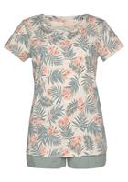 Lascana Shortama met statement-print (2-delig, 1 stuk)