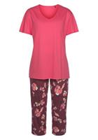 Schiesser Schiesser Pyjama 3/4, korte mouw plum 176982 36/S