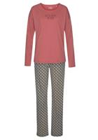Vivance Dreams Pyjama met opschrift en gedessineerde broek