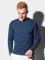 Ombre - Heren Sweater - Blauw - Zachte Stof - Ronde Hals