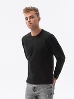 Ombre - Heren Sweater - Zwart - Zachte Stof - Ronde Hals