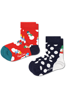 Happy Socks Kids Snowman Socks 2-pack