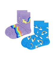 Happy Socks Kids Unicorn and Rainbow Socks 2-pack