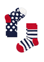 Happy Socks 2-Pack Kids Stripe Socks