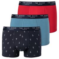 tedbaker Ted Baker 3 stuks Realasting Cotton Trunks 