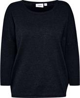 Saint Tropez Trui met ronde hals MilaSZ A2561 chique materialenmix in new colors
