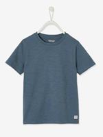 VERTBAUDET Personaliseerbare gekleurd jongensshirt met korte mouwen blauw