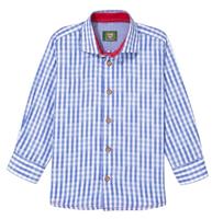 OS-Trachten Folklore-overhemd met geruit design