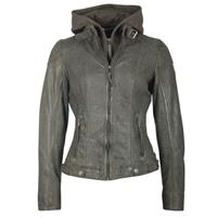 Gipsy Lederjacke »CASEY« mit abnehmbarem Kapuzen-Sweateinsatz & aufwendigen Biker-Details