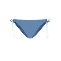 Beachlife strik bikinibroekje met lurex blauw/zilver