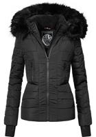 Navahoo Steppjacke »Adele« hochwertige Winterjacke mit edler Kunstfell- Kapuze