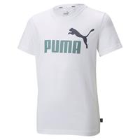 Puma T-Shirt ESS+ 2 COL LOGO  weiß 